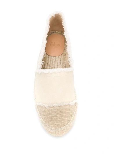 Shop Castaã±er Kampala Canvas Espadrilles In Neutrals