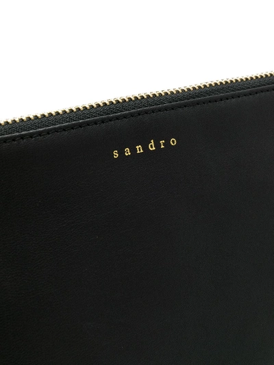 Shop Sandro Addict Crossbody Bag In Black