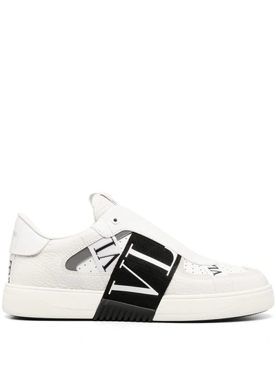 Shop Valentino Vl7n Slip-on Sneakers In White