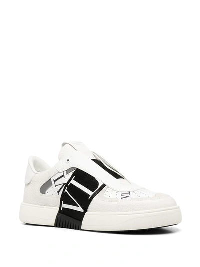 Shop Valentino Vl7n Slip-on Sneakers In White