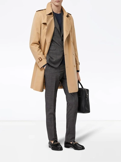 Shop Burberry The Kensington Heritage Trench Coat In Neutrals