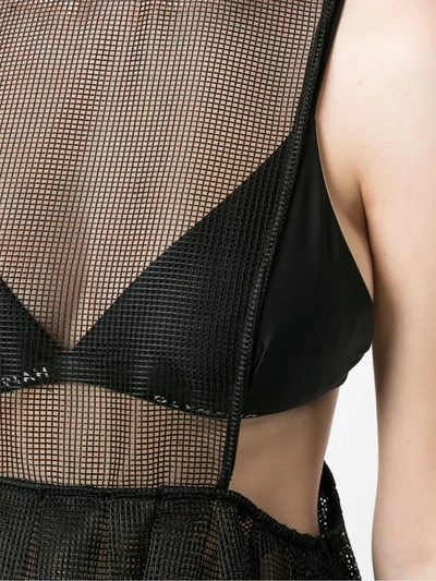 Olympiah Flamingo Mesh Tank Top X Silvia Braz In Black