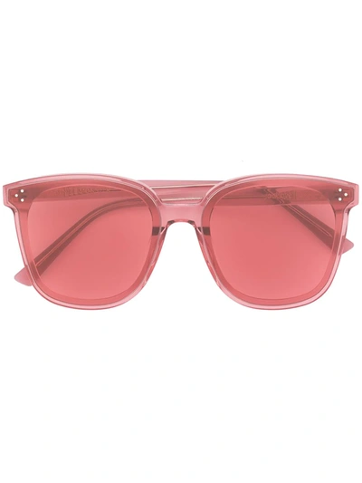 Shop Gentle Monster Jack Bye Wc1 Oversize-frame Sunglasses In Red