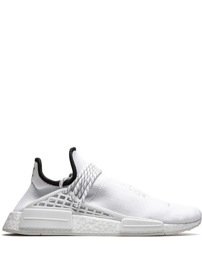 Shop Adidas Originals Hu Nmd "core White" Sneakers