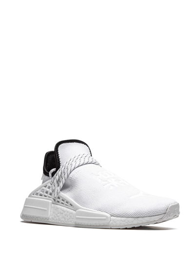 Shop Adidas Originals Hu Nmd "core White" Sneakers