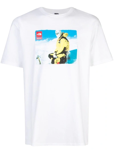 Shop Supreme X The North Face T-shirt In White