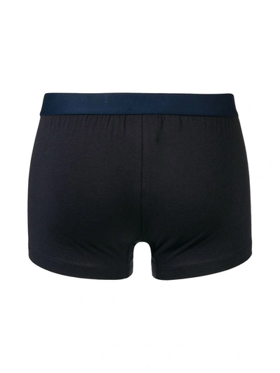 Shop Dolce & Gabbana Fitted Boxers In Blue