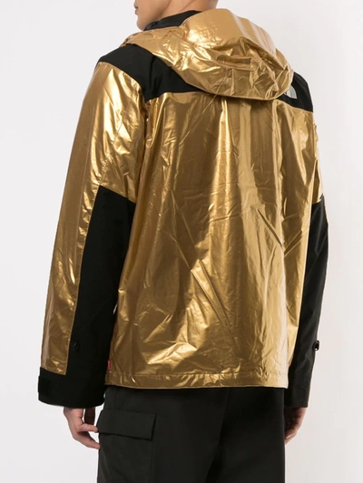 Shop Supreme X The North Face Mountain Hooded Jacket In Gold