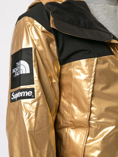 Shop Supreme X The North Face Mountain Hooded Jacket In Gold