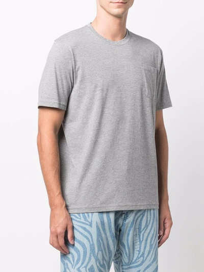 Shop Aspesi Chest Pocket T-shirt In Grey