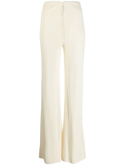 Pre-owned A.n.g.e.l.o. Vintage Cult 1970's Flared Trousers In Neutrals