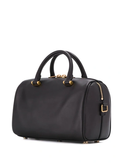 Shop Saint Laurent Small Duffle Tote In Black