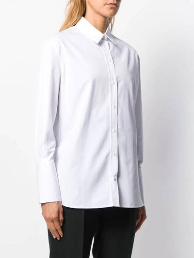 Shop Alexander Mcqueen Longsleeved Cotton Shirt In White