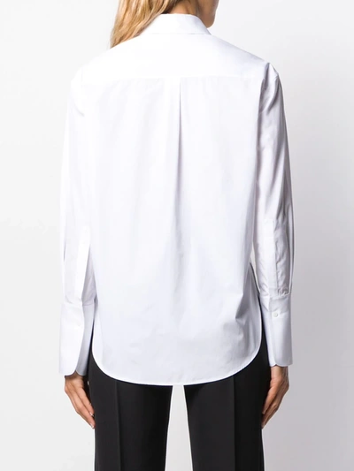 Shop Alexander Mcqueen Longsleeved Cotton Shirt In White