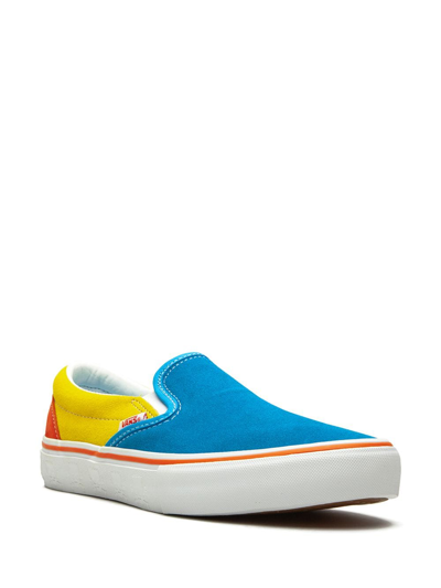 Shop Vans Slip-on Pro "the Simpsons" Sneakers In Blue