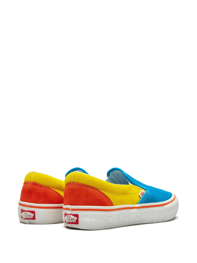 Shop Vans Slip-on Pro "the Simpsons" Sneakers In Blue