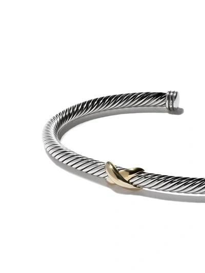 David Yurman 18kt Yellow Gold X Silver Cuff Bracelet In S8
