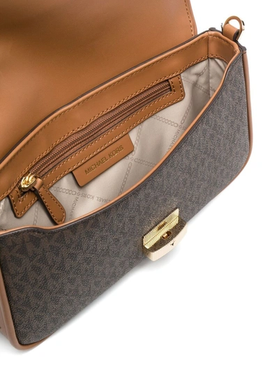 Shop Michael Michael Kors Bradshaw Shoulder Bag In Brown