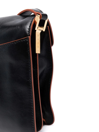 Shop Marni Medium Trunk Soft Shoulder Bag In Black