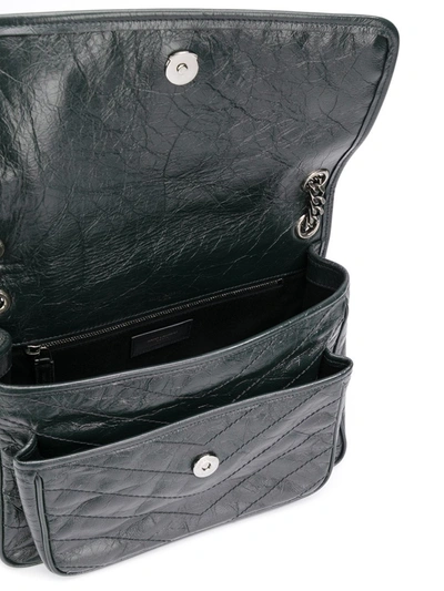 Shop Saint Laurent Niki Shoulder Bag In Black