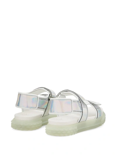 Shop Giuseppe Zanotti Blabber Gummy Sandals In White