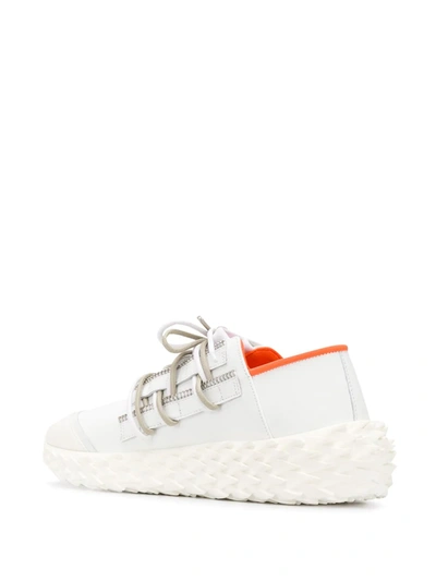 Shop Giuseppe Zanotti Urchin Low Top Sneakers In White