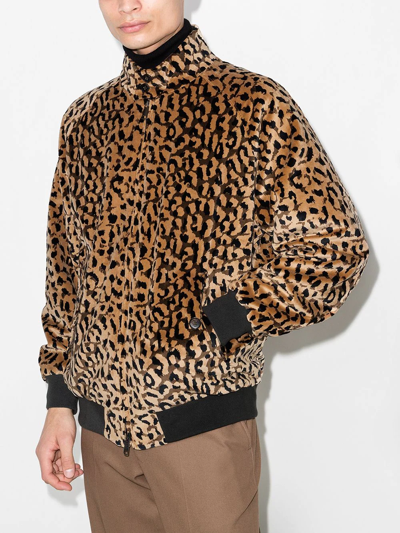 Wacko Maria X Baracuta Animalier Leopard Print Bomber Jacket In ...