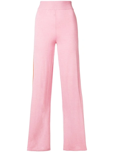 Shop Cashmere In Love Esther Striped Trousers In Pink