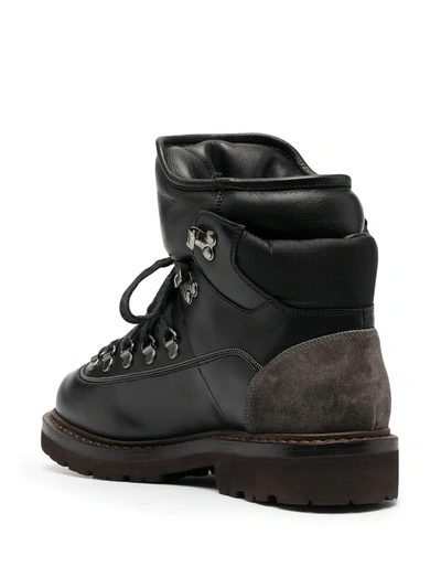 Brunello Cucinelli Chunky Hiking Boots In Black
