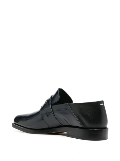 Maison Margiela 30mm Tabi County Leather Loafers In Black