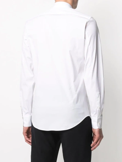 Shop Alexander Mcqueen Slim-fit Cotton Shirt In White