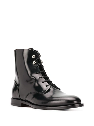 Shop Scarosso Eva Lace-up Boots In Black