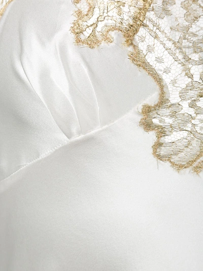 Gilda & Pearl Long Gina Satin Slip Nightdress In Neutrals