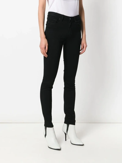 Paige Skinny Fit Cropped Jeans In Black