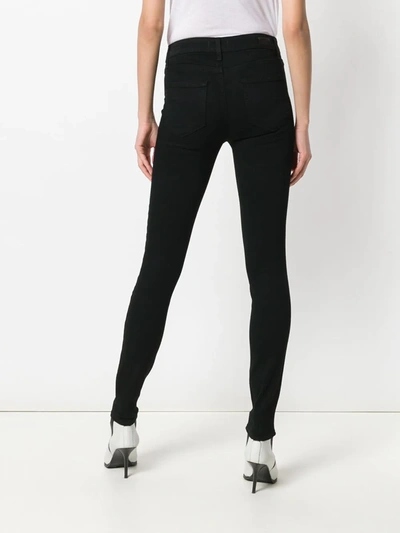 Paige Skinny Fit Cropped Jeans In Black