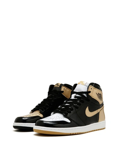 Shop Jordan Air  1 Retro High Og Nrg "gold Top 3" Sneakers In Black