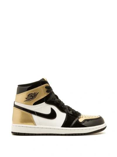 Shop Jordan Air  1 Retro High Og Nrg "gold Top 3" Sneakers In Black