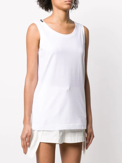 Shop Dolce & Gabbana Logo-patch Vest Top In White