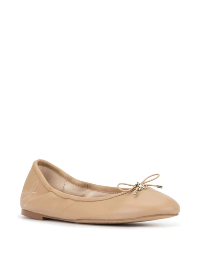 Shop Sam Edelman Felicia Ballerina Shoes In Brown