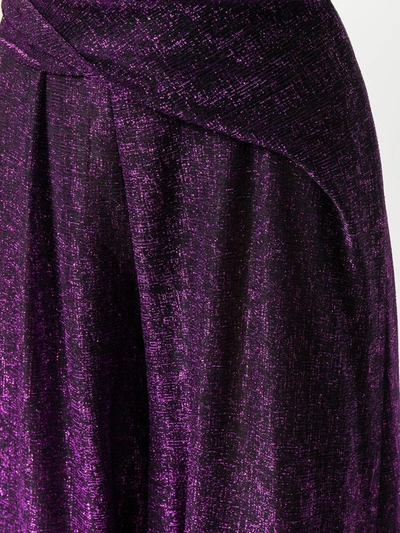 Shop Talbot Runhof Kifty Wide-leg Trousers In Purple