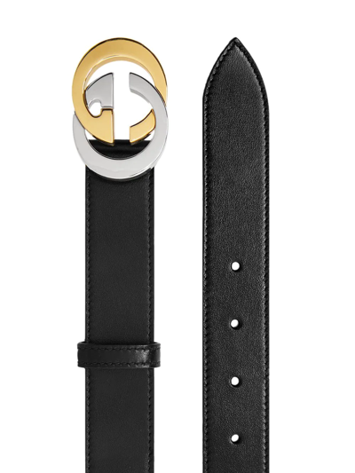 Faux Leather GG Belt With Colored Buckle – j Boutique ne