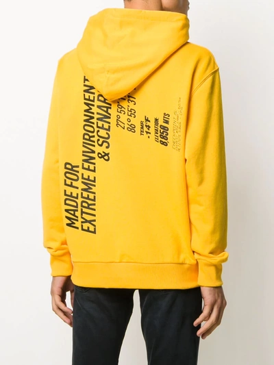 Shop Ih Nom Uh Nit Logo-print Cotton Hoodie In Yellow