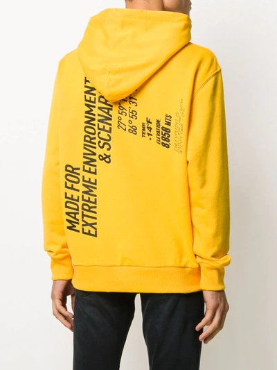 Ih Nom Uh Nit Mountaineering Print Hoodie In Yellow