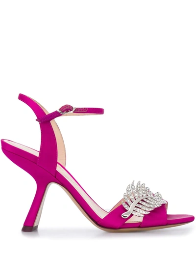 Shop Nicholas Kirkwood Monstera Sandals 90mm In Pink