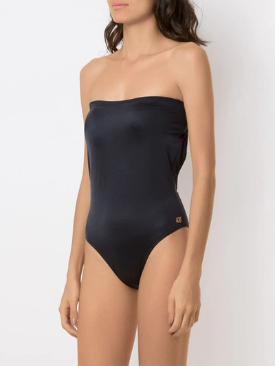 Shop Brigitte Slim Fit Swim Suit In Black