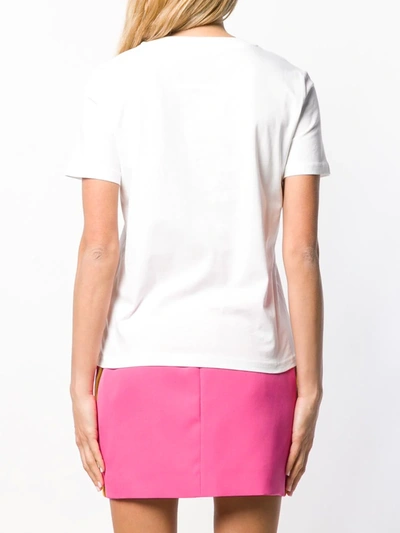Shop Moschino Logo-print T-shirt In White