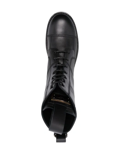 Shop Dolce & Gabbana Logo-plaque Ankle Boots In Schwarz
