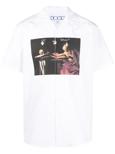 Shop Off-white Caravaggio-print Shirt In White