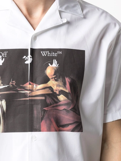 Shop Off-white Caravaggio-print Shirt In White