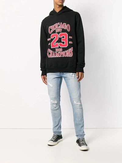 Ih Nom Uh Nit Printed Hoodie In Black